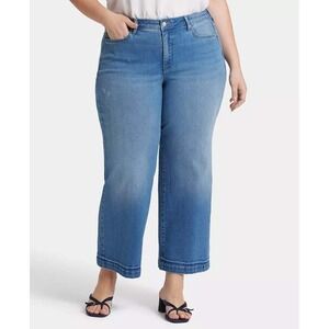NYDJ Teresa Wide Leg Jeans Riviera Sky 20W Light Denim Lift Tuck Technology